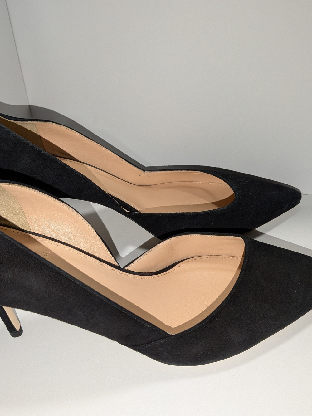 J. Crew Collette Black Suede D'Orsay Kitten Heel Shoes - Picture 7 of 10